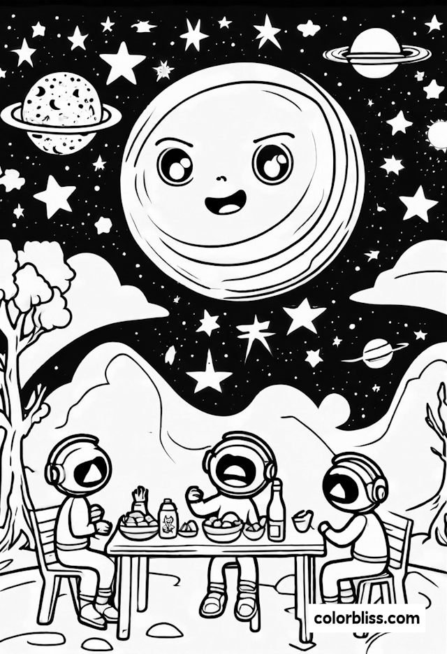 Luna’s Astronaut Picnic Under the Stars