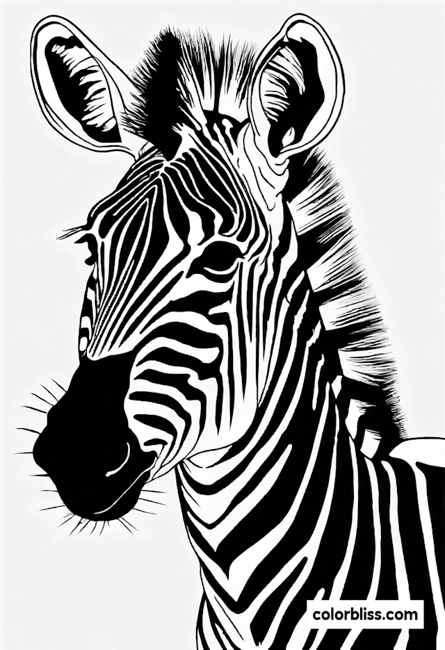 Zany Zebra Coloring Adventure