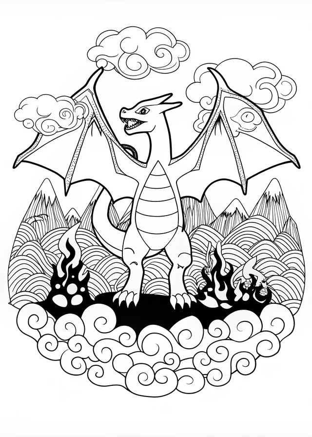 Charizard Coloring Adventure