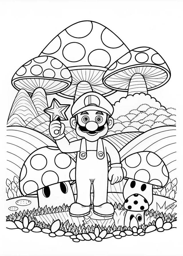 Luigi the Plumber – Coloring Fun!