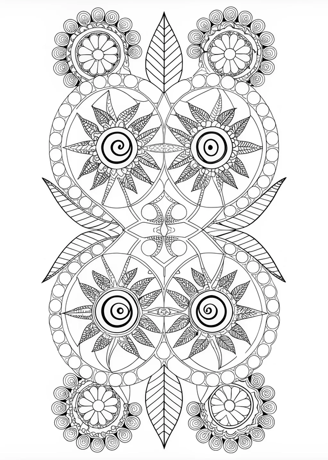 Mandala Flower Coloring Page