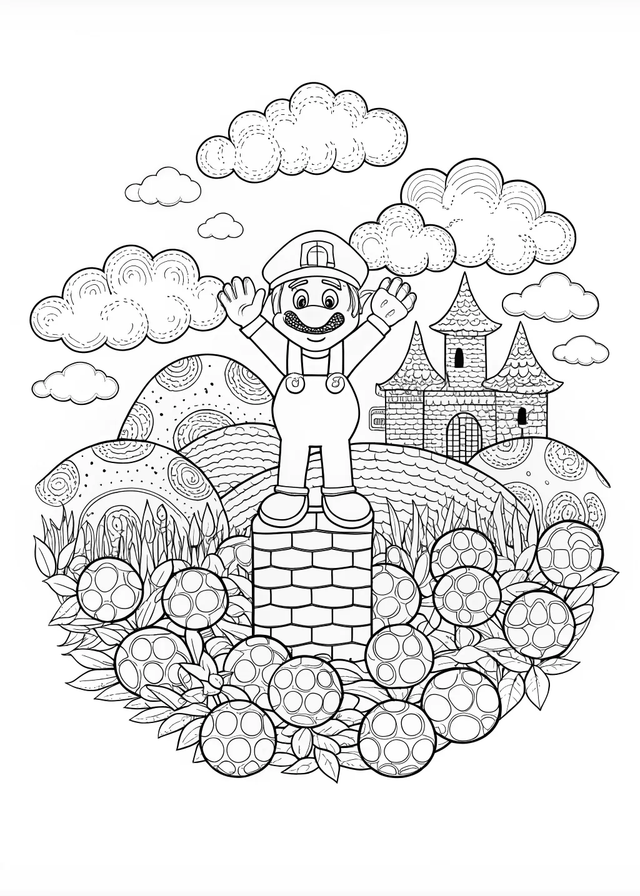 Mario the Plumber Coloring Fun