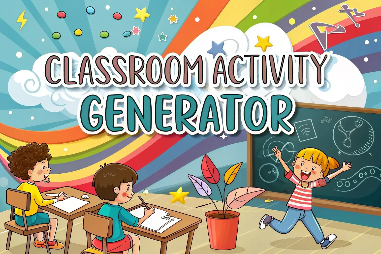 Classroom Activities Generator coloring page generator preview