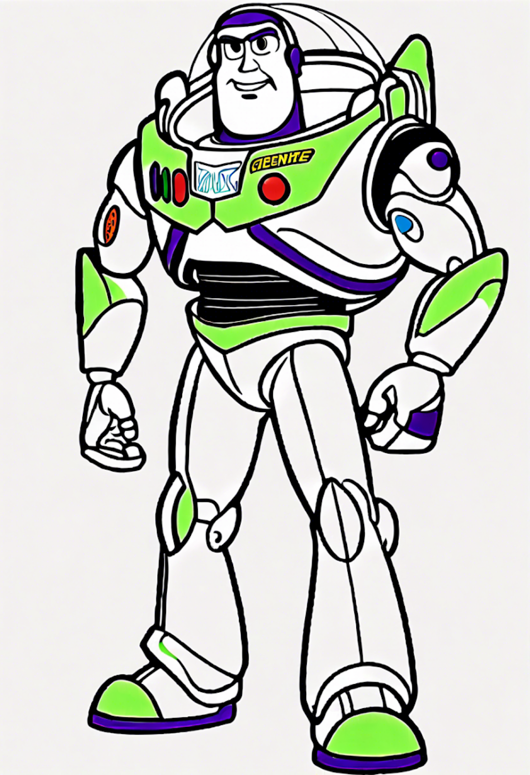 Buzz Lightyear Adventure Coloring Page coloring pages