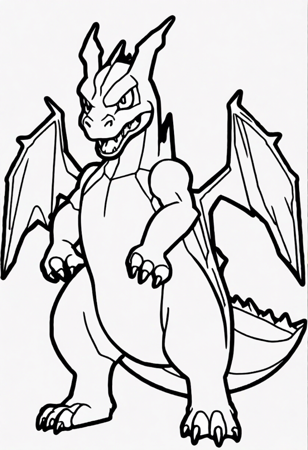 Charizard Coloring Adventure coloring pages