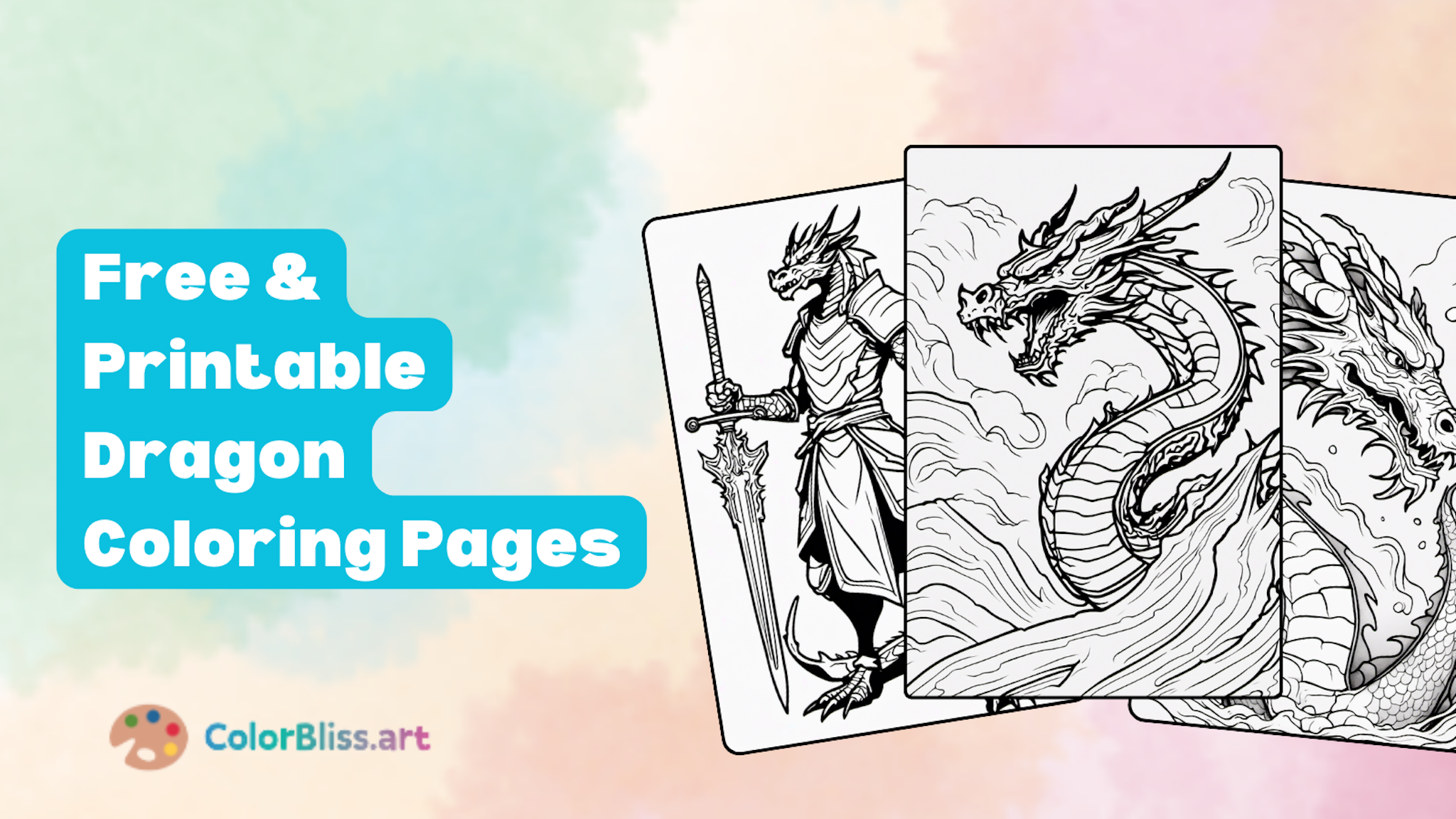A coloring page for 84 Dragon coloring pages