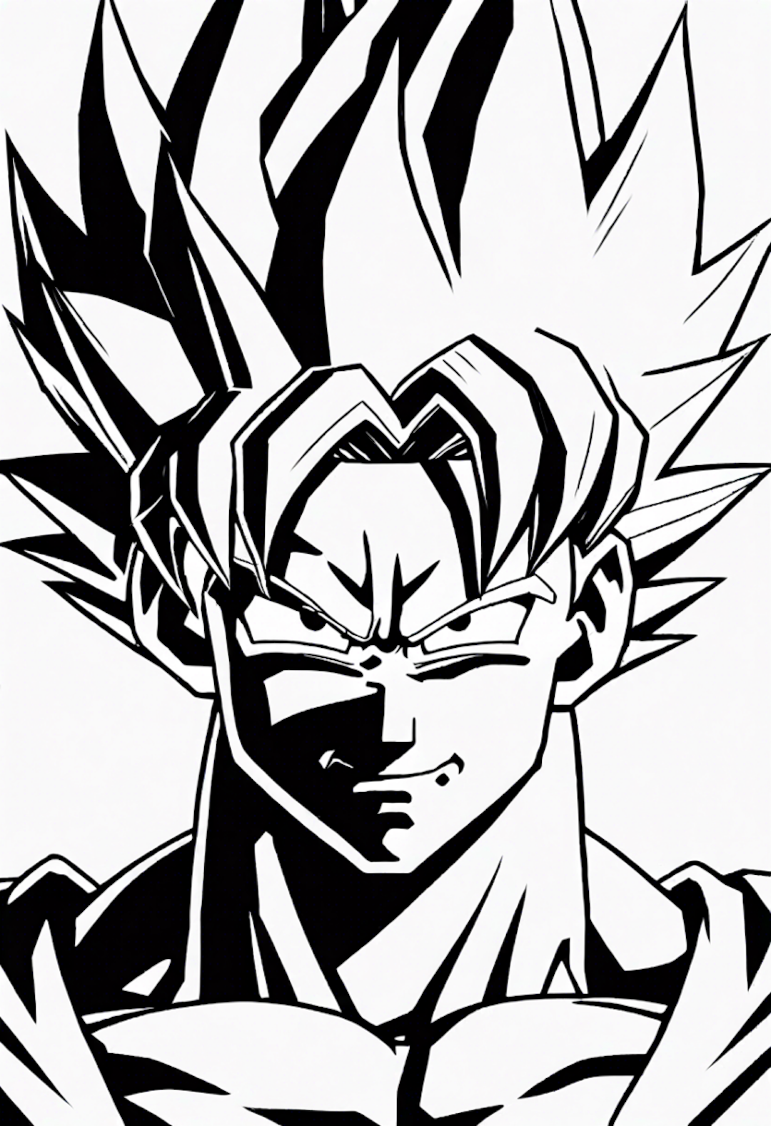 Goku Super Saiyan Coloring Page coloring pages