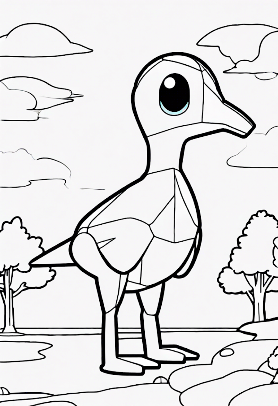 Birdie Adventure Coloring Page coloring pages