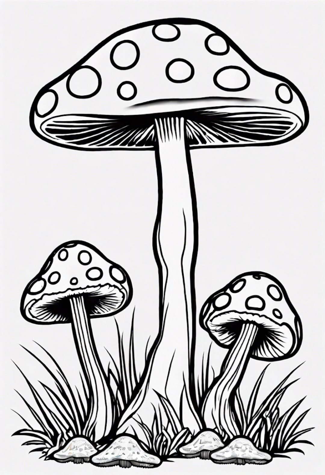 Magical Mushroom Wonderland coloring pages