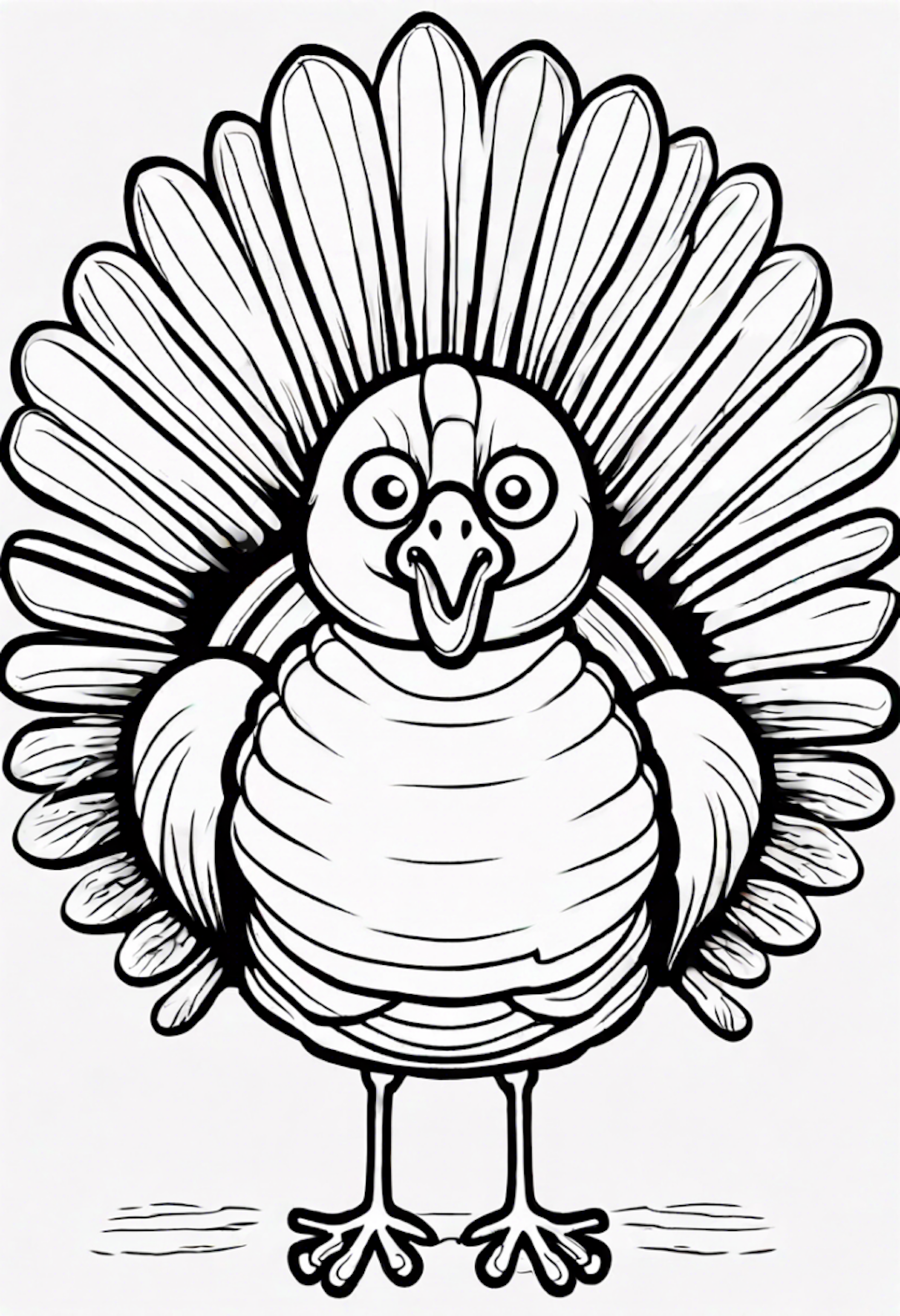 Color Tom the Turkey coloring pages
