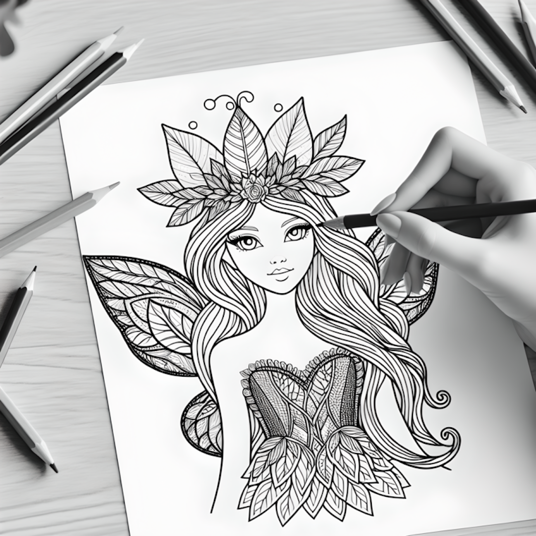 Fairy Princess Coloring Page coloring pages
