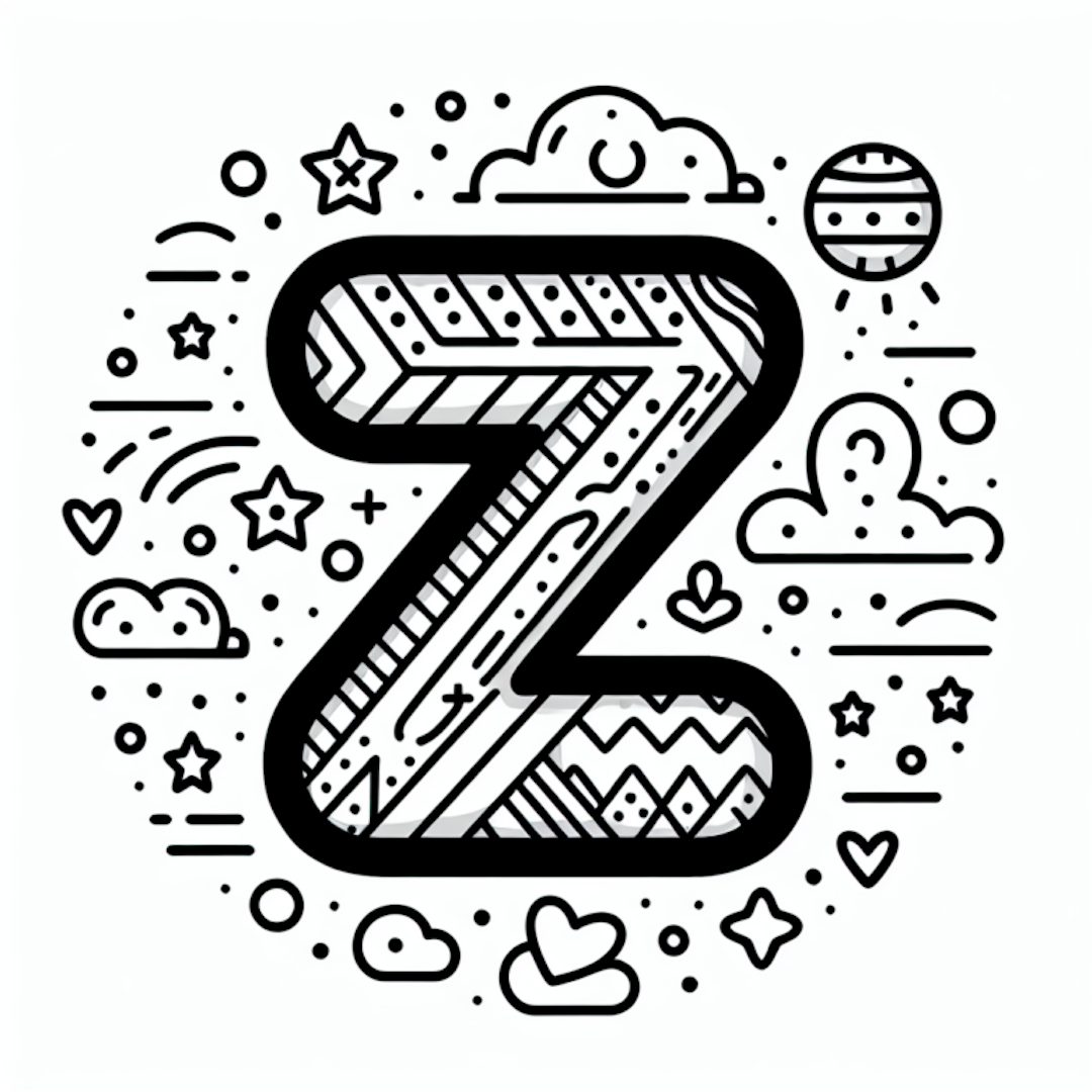 Z: Dreamy Doodles Coloring Fun coloring pages