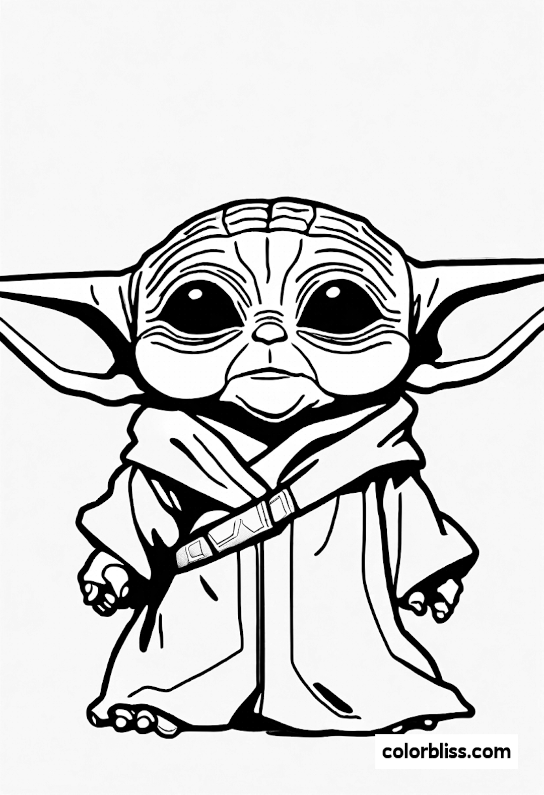 baby yoda coloring pages