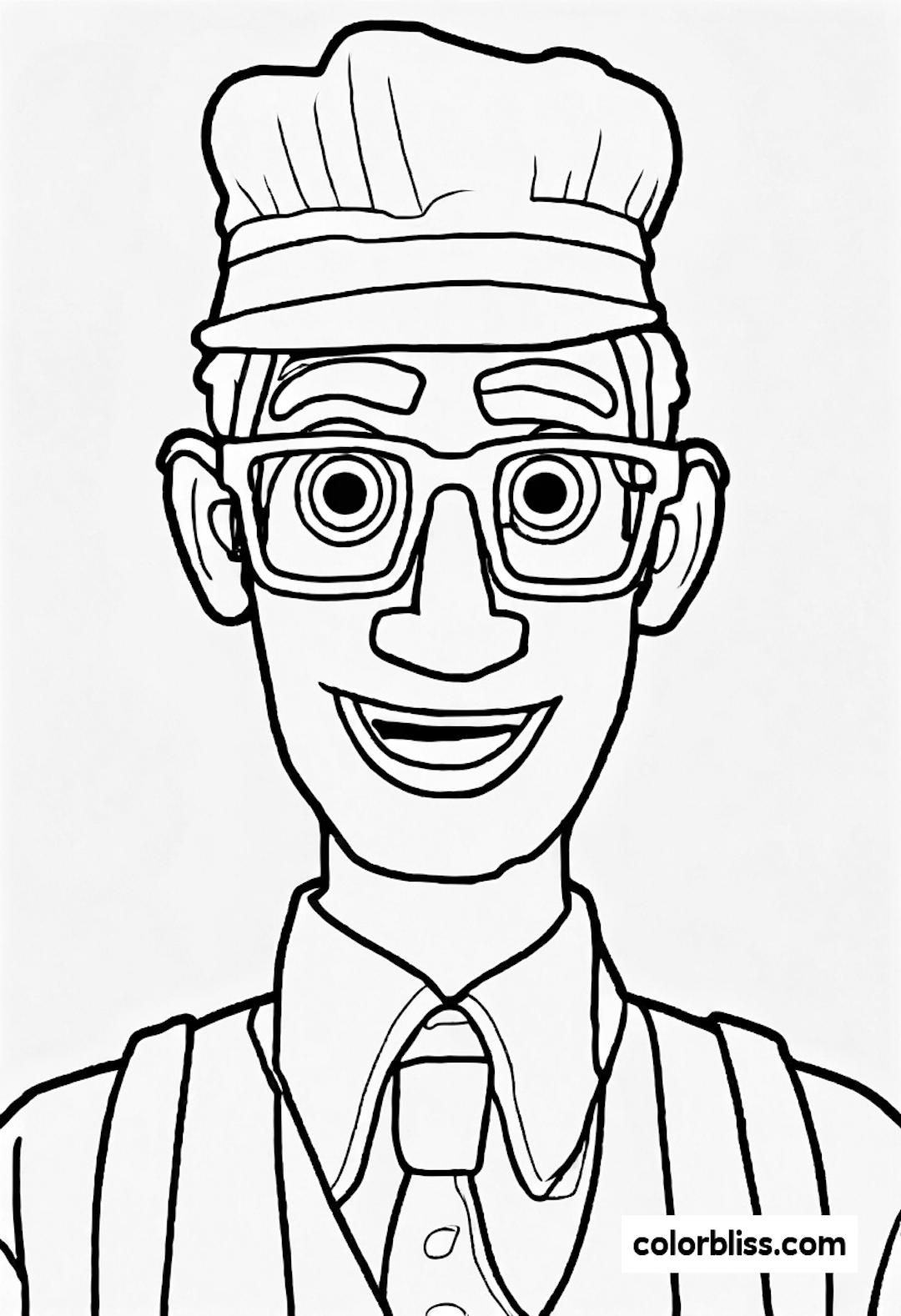 blippi coloring pages