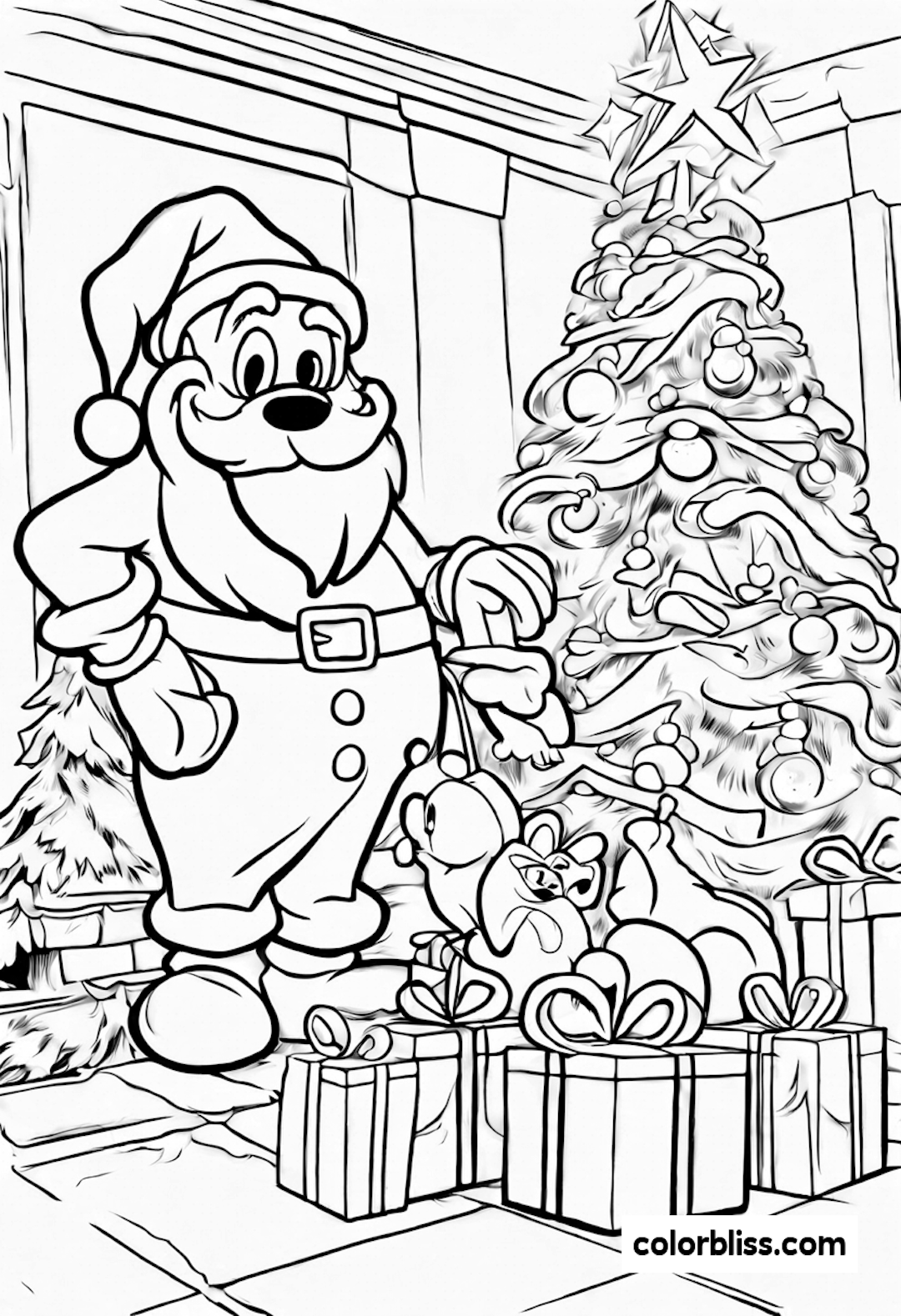 disney christmas coloring pages