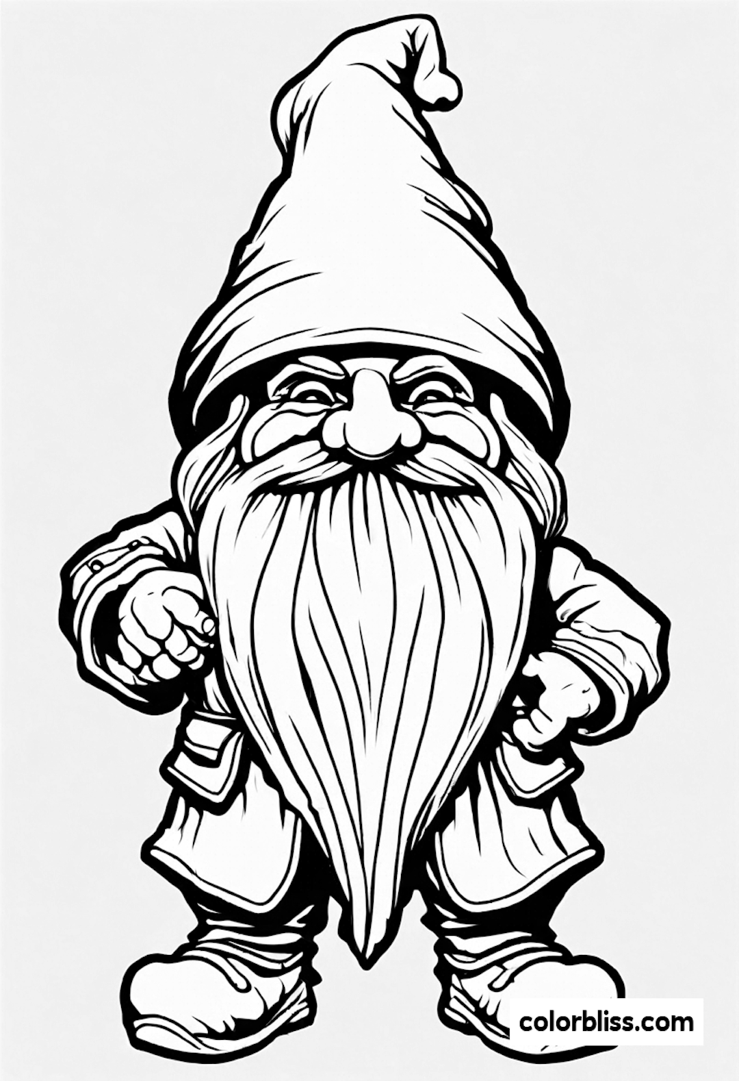 gnome coloring pages