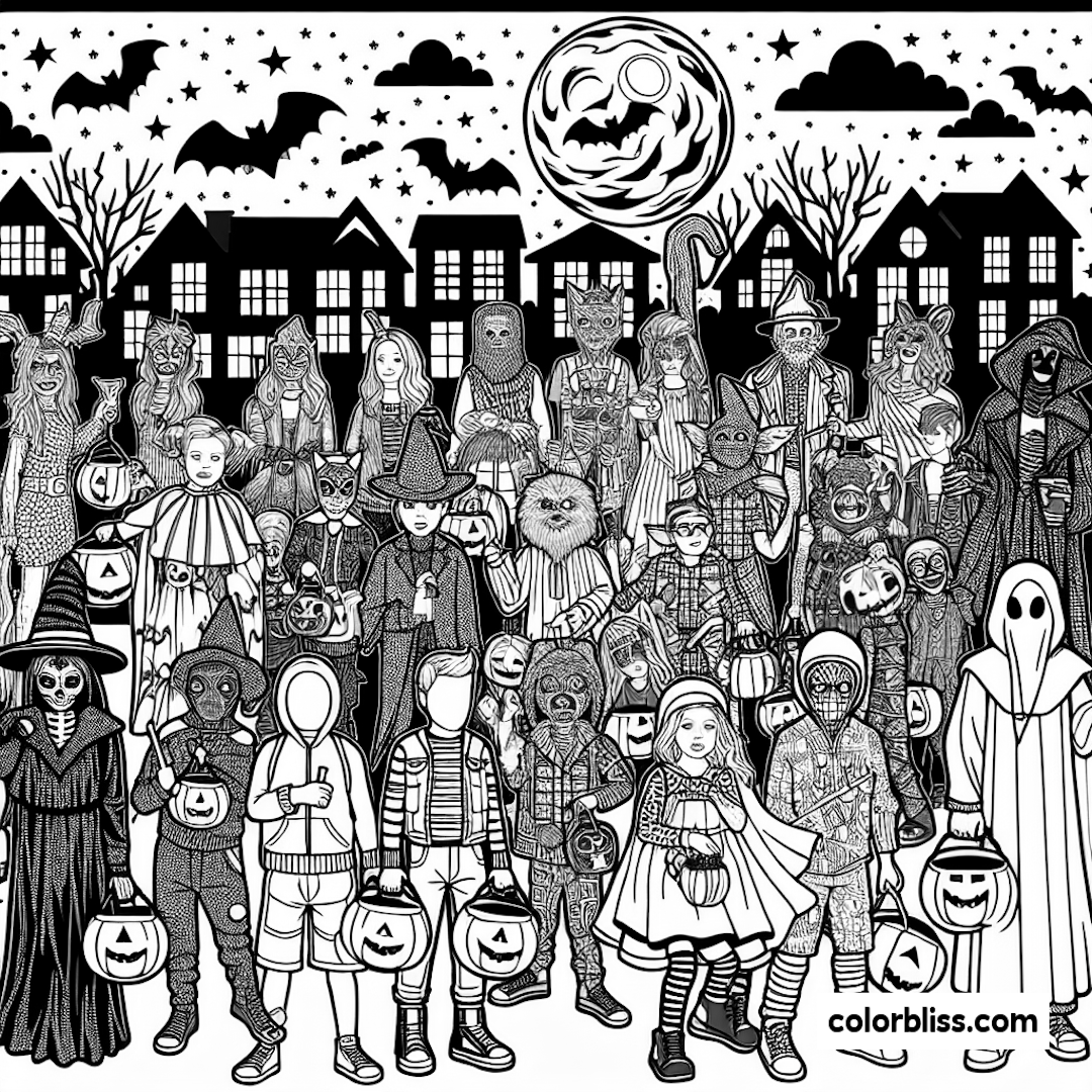 halloween coloring pages