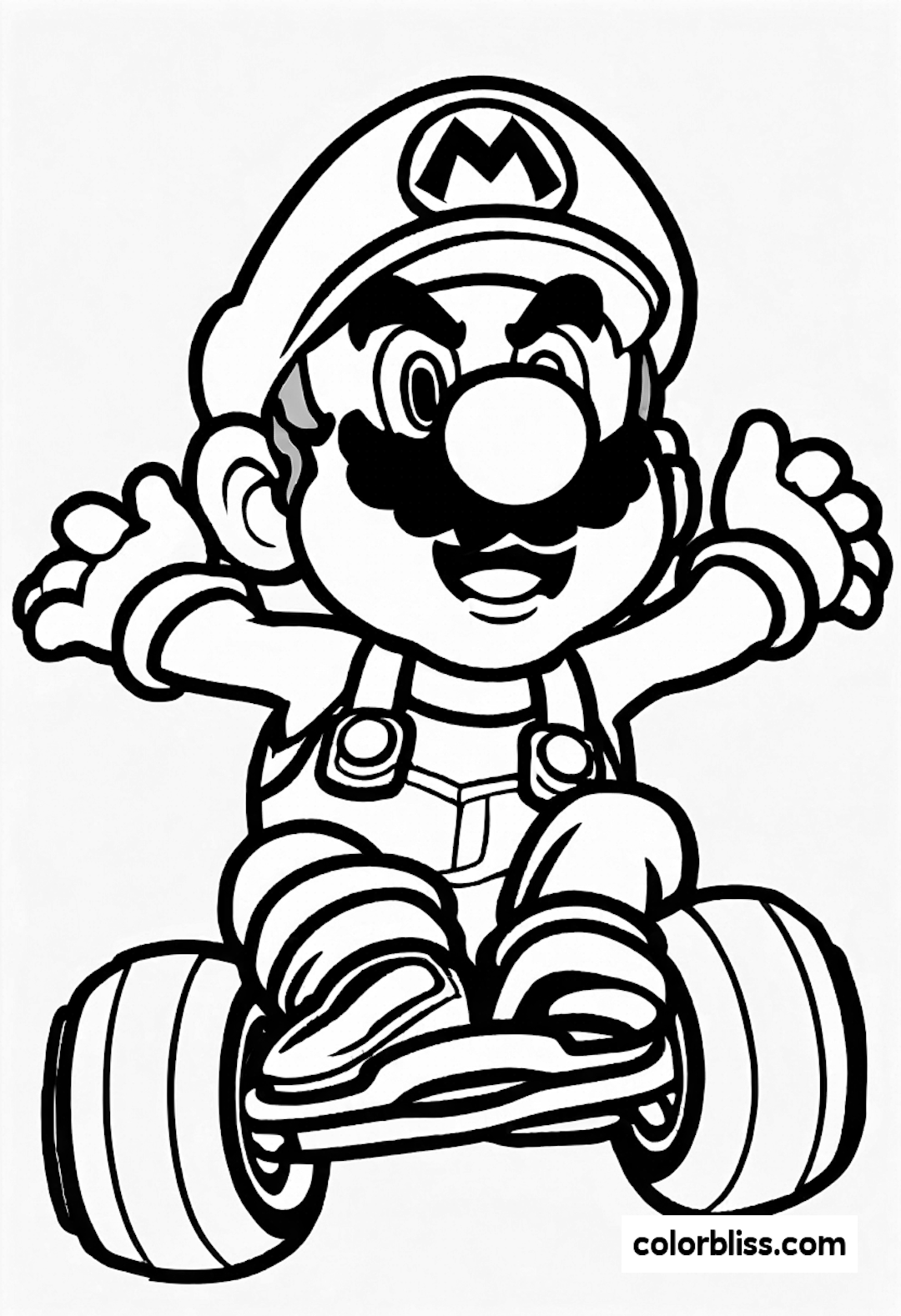 mario kart coloring pages