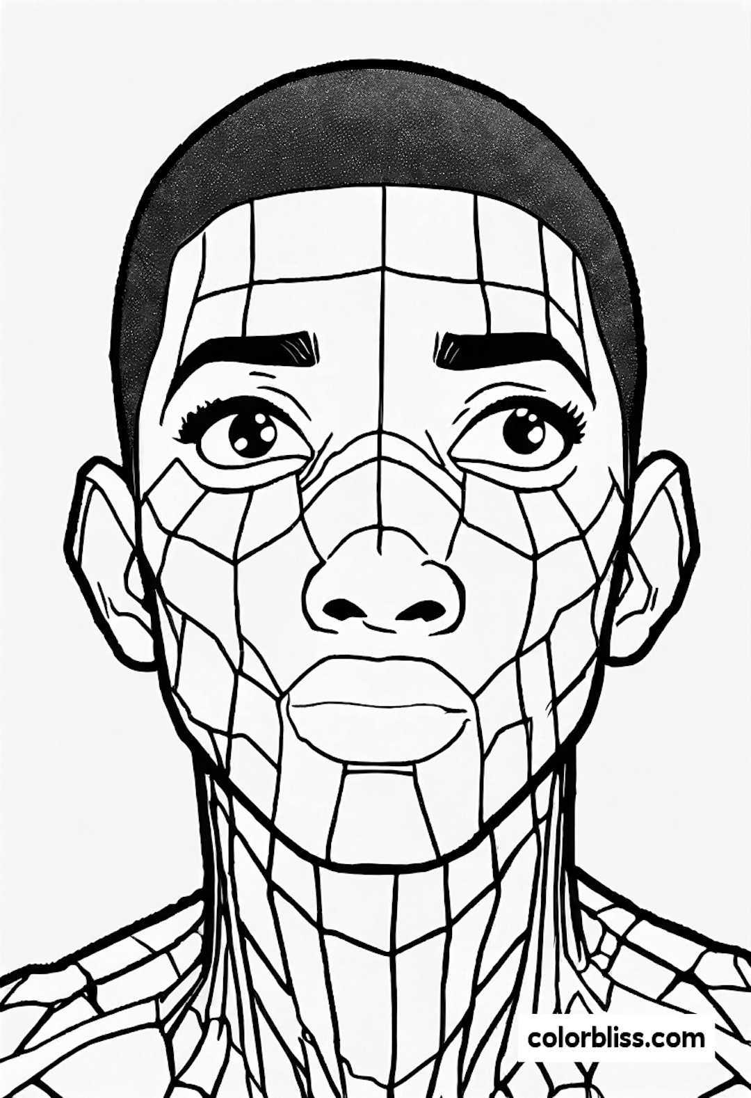 miles morales coloring pages