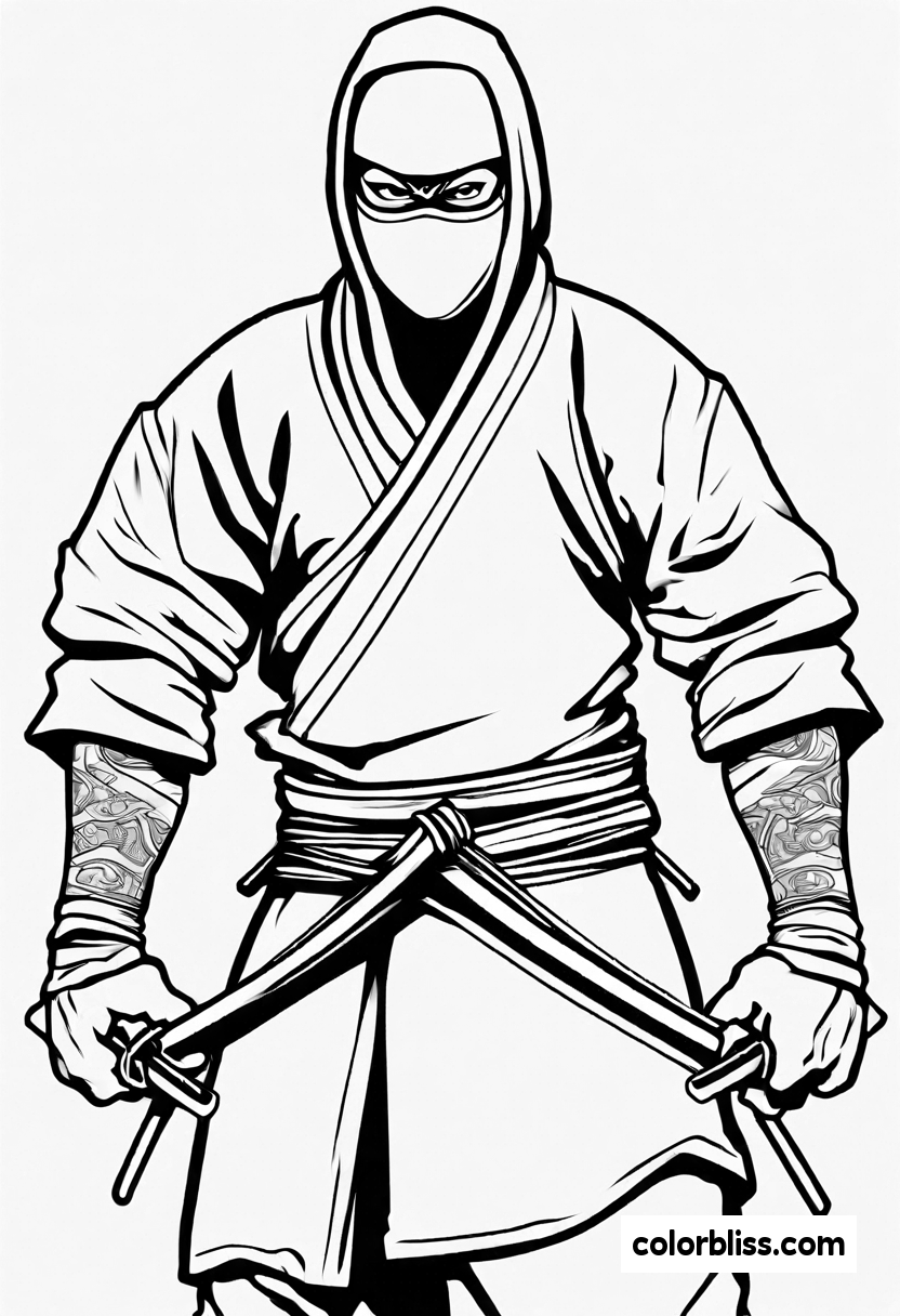 ninja coloring pages