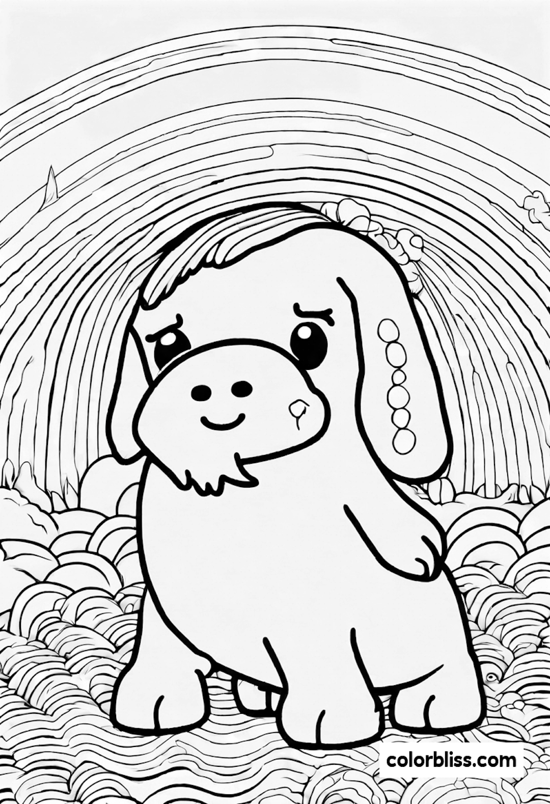 rainbow friends coloring pages