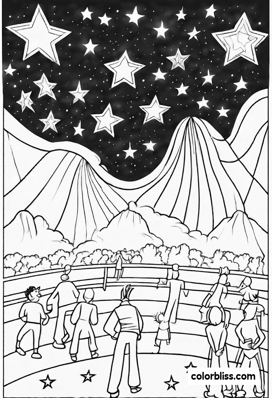 star coloring pages