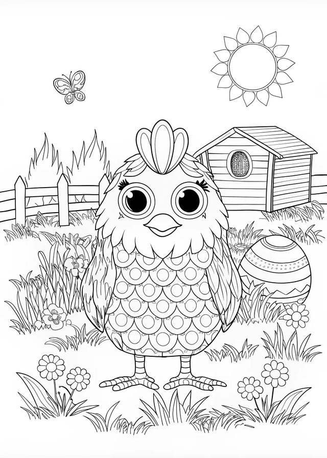 Rooster Coloring Adventure