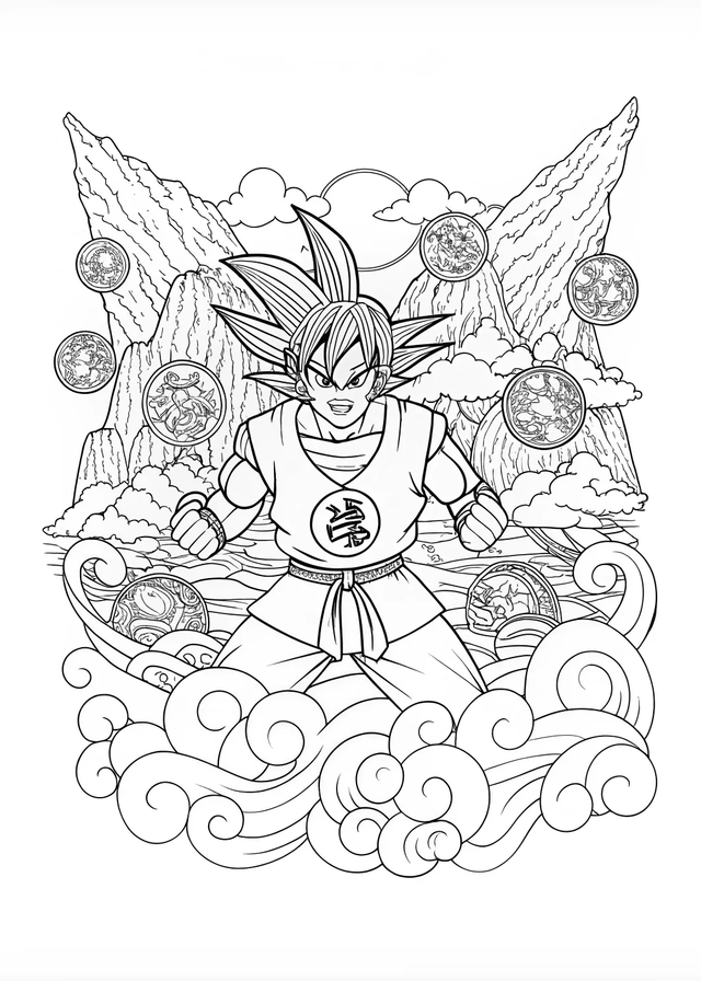 Goku Super Saiyan Coloring Page