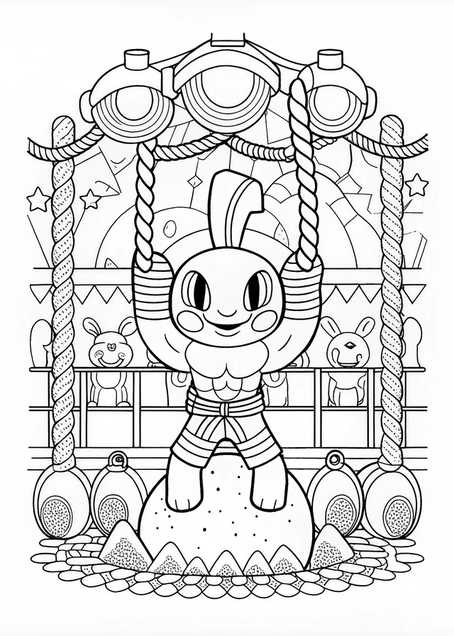 Charmeleon in the Wild Coloring Page