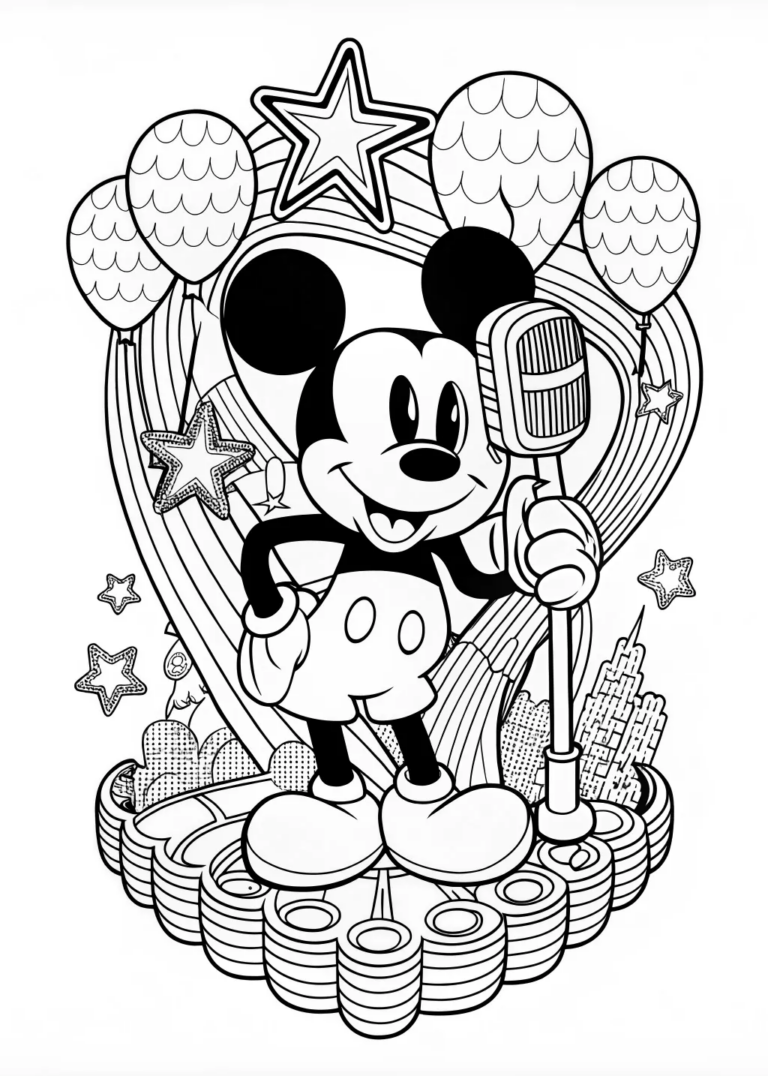 Mickey Mouse is Ready to Play! coloring pages