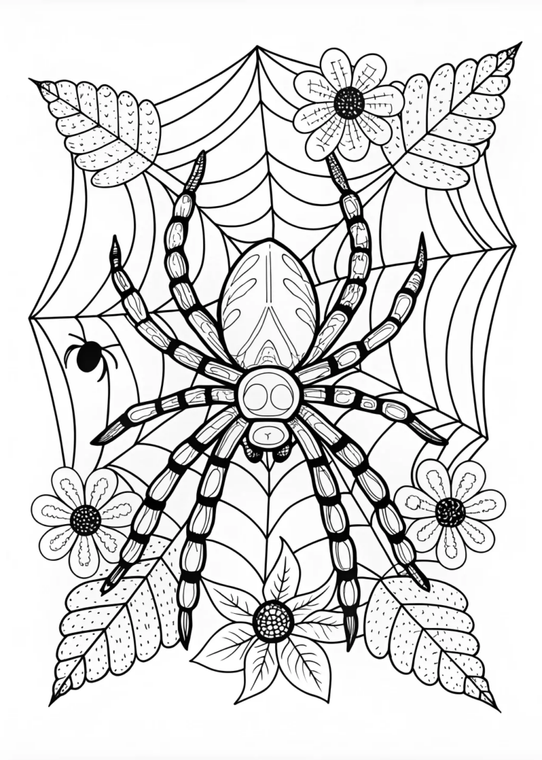 Orb Weaver Spider coloring pages