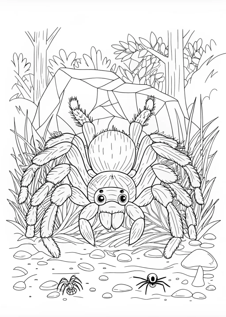 Trapdoor Spider coloring pages