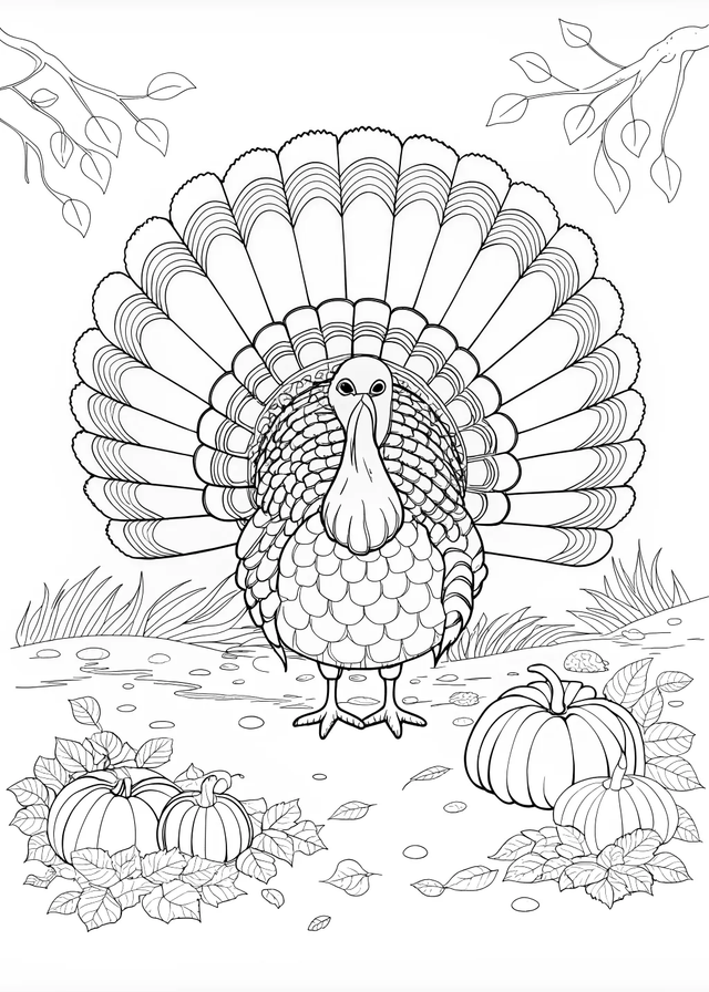 Color Tom the Turkey