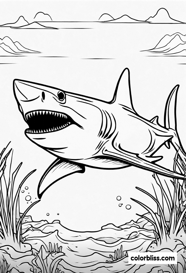 54 Shark Coloring Pages | ColorBliss 54-shark-coloring-pages-colorbliss