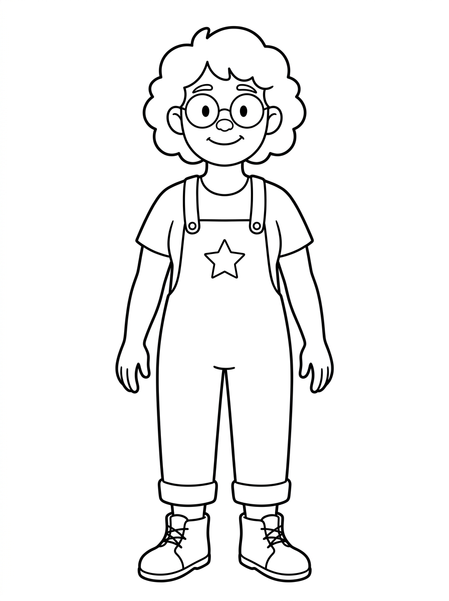 Original illustrated character Rowan