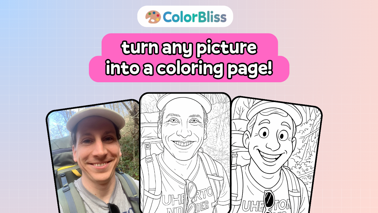 Photo to coloring page converter ColorBliss