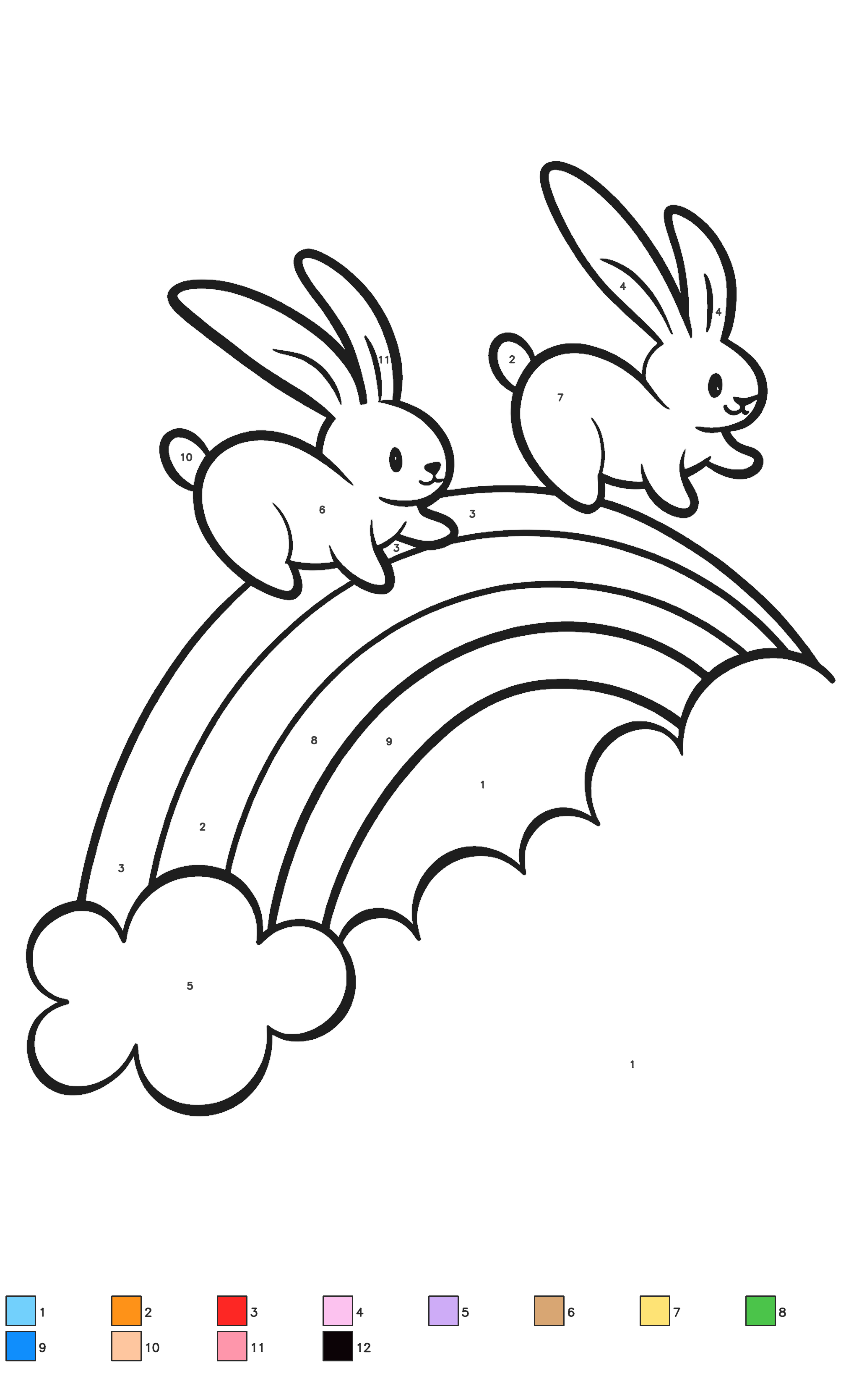 Free color by number printables with answer keys